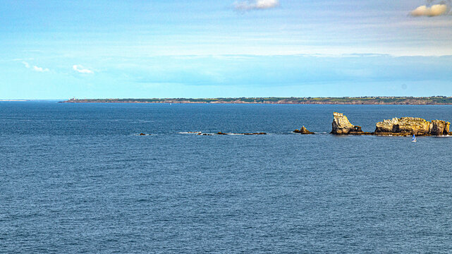 Penhir tas de pois in Crozon French South brittany