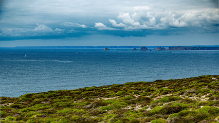 Penhir tas de pois in Crozon French South brittany