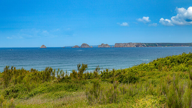 Penhir tas de pois in Crozon French South brittany