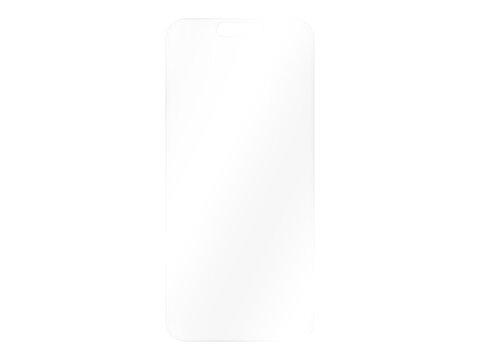 Phone screen. Phone protective glass. Transparent, shiny glass sheet. Transparent plastic panel. Glare and reflections on transparent surface. Mockup. Cut out