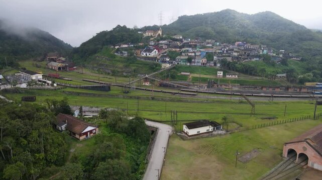village in the mountains in paranapiacaba brazil