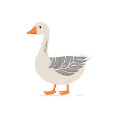vector goose on white background .Generative AI