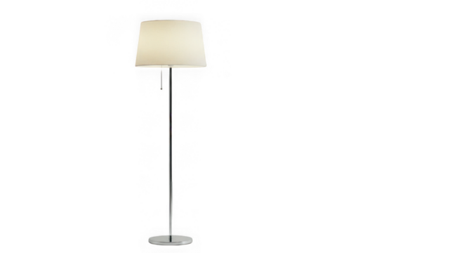 Elegant Floor Lamp: Modern Home Lighting Design with Pull Chain Switch