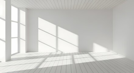 Obraz premium Bright Minimalist Interior: Clean Space for Creative Vision