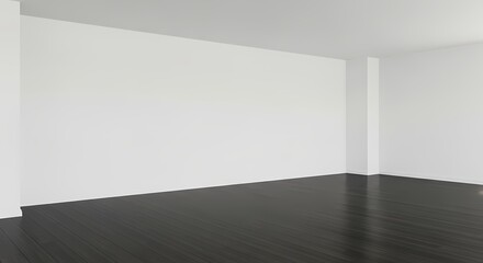 Fototapeta premium Minimalist Interior Design: Blank Canvas for Creativity and Modern Living