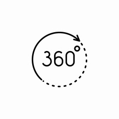 clock wise rotation icon sign vector