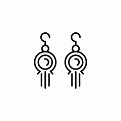 earrings jewellery icon sign vector