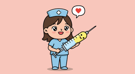 Cartoon nurse illustration