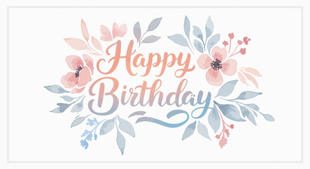 Pastel floral design