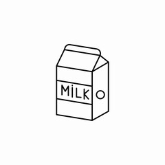 milk package icon sign vector
