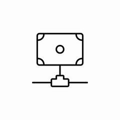 money network icon sign vector