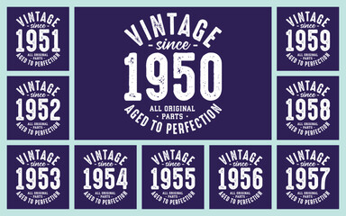 Vintage since 1950 all original parts aged to perfection