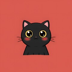 Fototapeta premium Adorable Black Kitty