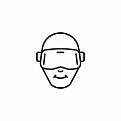 vr glasses icon sign vector