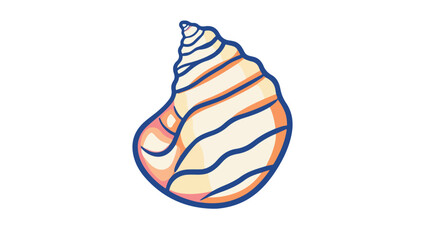 Elegant Seashell Line Icon Vector for Design Projects