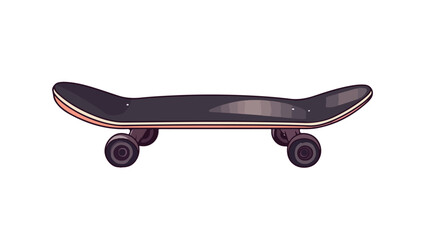 Skateboard Side View Vector Icon for Graphic Design Projects