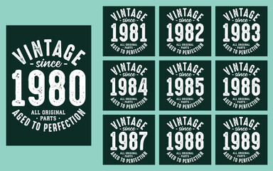 Vintage since 1980 all original parts aged to perfection