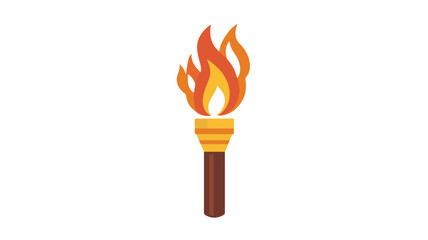 Bright Torch Icon Vector Illustration for Web and Print Design Projects