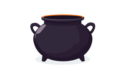 Mystical Witch Cauldron Pot Vector Illustration for Halloween Decor