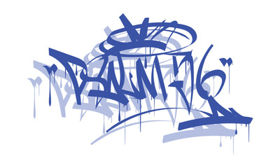PSALM 56 graffiti tag style design
