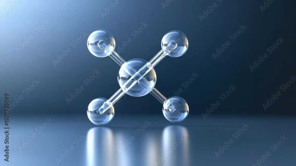 Poster molecular structure: a detailed, close-up visualization of a molecular structure, exhibiting the int
