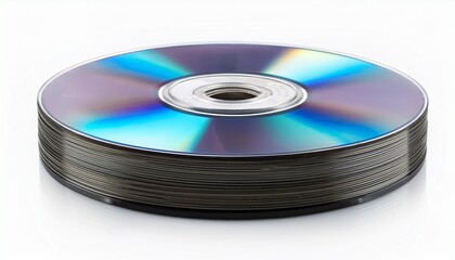 cd or dvd disc isolated on white background