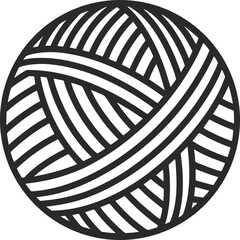 yarn ball knitting wool vector