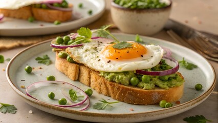 sandwich with salmon and avocado