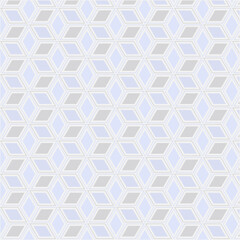 Geometric Rhombus Cube Optical Illusion Pattern Background