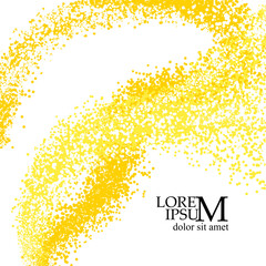 Yellow abstract background. for presentation design. hand drawn. Not AI, Vector illustration