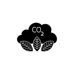 creative and simple minimal details Outline   Cloud co2 reduction vector icon vector
