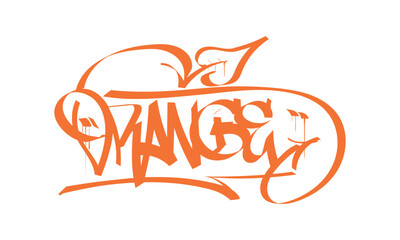 ORANGE graffiti tag style design