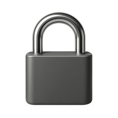 Naklejka premium 3d icon of a closed padlock with transparent background, ideal for security and privacy concepts