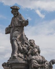 statue of saint john of nepomuk in prague