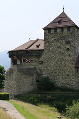 Vaduz castle on a sunny summer day
