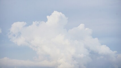 blue sky and white clouds in sunny daytime