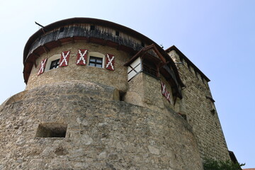 Vaduz castle on a sunny summer day