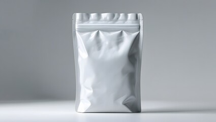 Food pail pouch packaging mockup isolated on white backgroud, 3d render illustration