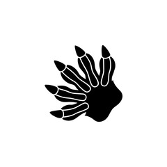 Fototapeta premium creative and simple minimal details Outline Claw mark icon vector