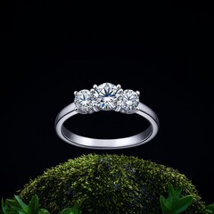 diamond ring with diamonds