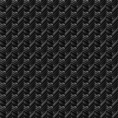Seamless dark chevron pattern with metallic texture and depth, ideal for industrial, automotive, or modern digital design use.
