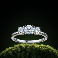 ring with diamonds