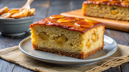 Bánh chuối is a Vietnamese banana cake, moist and slightly caramelized with coconut milk.