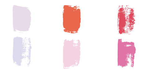 Watercolor paint  stains. Vector backgrounds set. Hand drawn textured palette for your card, invitation, clothes, banner design.Vector Eps10