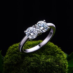 ring with diamonds