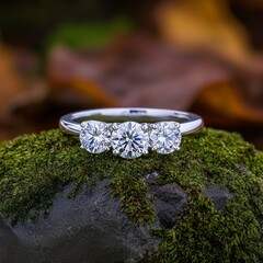wedding rings on a bouquet