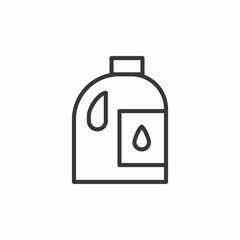 detergent liquid bottle icon sign vector