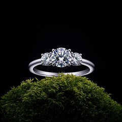 ring with diamonds