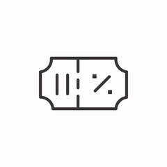 discount coupon ticket icon sign vector