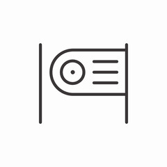 fire hose reel icon sign vector